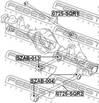 Рычаг независимой подвески колеса FEBEST 0725-SQR2