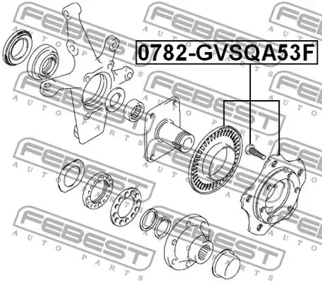 Ступица колеса FEBEST 0782-GVSQA53F