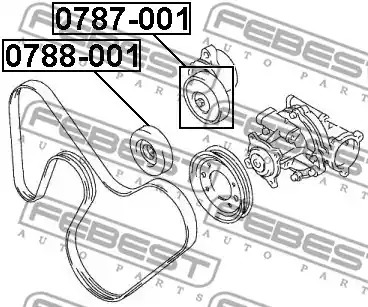 Ролик FEBEST 0787-001