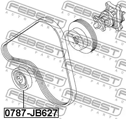 Ролик FEBEST 0787-JB627