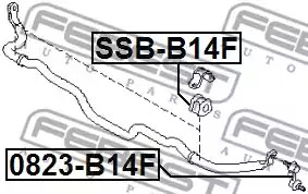 Стойка FEBEST 0823-B14F