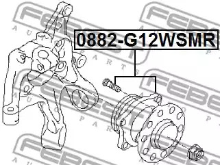 Ступица колеса FEBEST 0882-G12WSMR