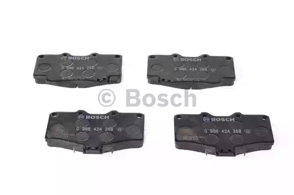 Комплект тормозных колодок BOSCH 0 986 424 268 (BP130, 21 680, 7298D410;7298D436;7549D436;7671D799, 90R-010037/002)