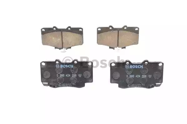 Комплект тормозных колодок BOSCH 0 986 424 268 (BP130, 21 680, 7298D410;7298D436;7549D436;7671D799, 90R-010037/002)