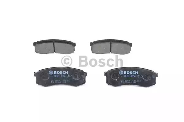 Комплект тормозных колодок BOSCH 0 986 424 313 (BP152, 21 947, 7487D606, 90R-010053/001)