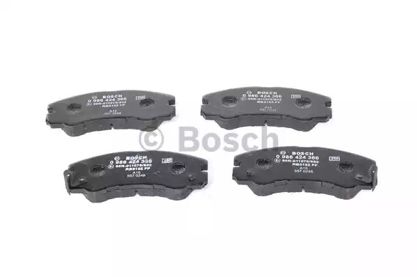 Комплект тормозных колодок BOSCH 0 986 424 366 (BP177, E1 90R - 011076/852, 21 847, 7459D579; 7585D579)