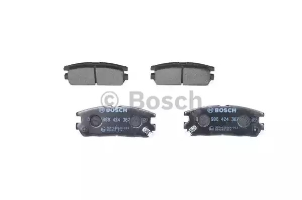 Комплект тормозных колодок BOSCH 0 986 424 367 (BP178, 21 876, 7460D580; 7586D580, 90R-010064/003)