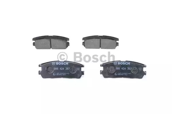 Комплект тормозных колодок BOSCH 0 986 424 367 (BP178, 21 876, 7460D580; 7586D580, 90R-010064/003)