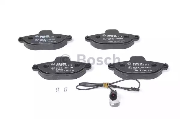 Комплект тормозных колодок BOSCH 0 986 424 379 (BP190, E1 90R-011200/325, 21 436, 8831D1619)