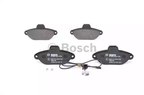 Комплект тормозных колодок BOSCH 0 986 424 379 (BP190, E1 90R-011200/325, 21 436, 8831D1619)