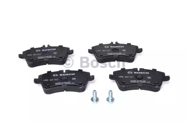 Комплект тормозных колодок BOSCH 0 986 424 517 (BP274, E9 90R-01899/889, 23144, 7747D872)