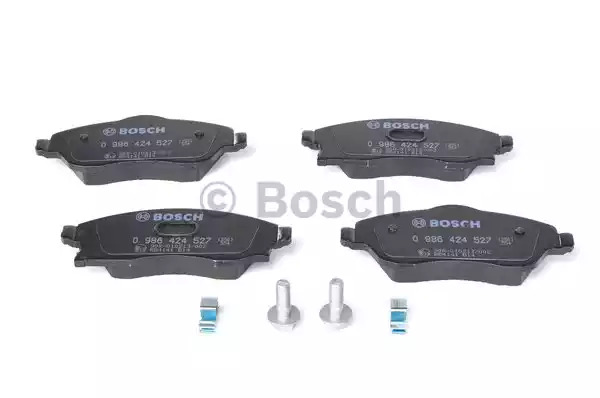 Комплект тормозных колодок BOSCH 0 986 424 527 (BP281, E13 90R-010213/002, 23225, 8290D117)