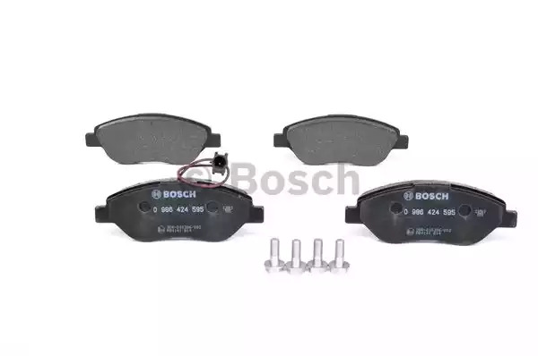 Комплект тормозных колодок BOSCH 0 986 424 595 (BP337, E9 90R - 02A1080/0460, 23 711, 8745D1536)