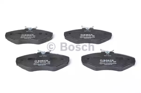 Комплект тормозных колодок BOSCH 0 986 424 636 (BP355, E9 90R - 02A0904/0458, 23248)