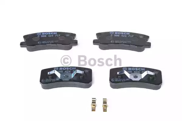 Комплект тормозных колодок BOSCH 0 986 424 717 (BP429, 23 582, 7743D868, 90R-010162/003)