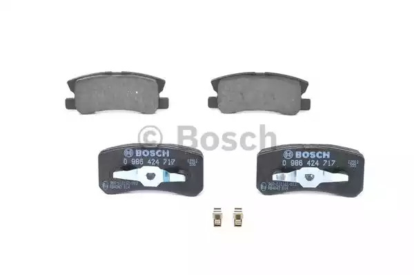 Комплект тормозных колодок BOSCH 0 986 424 717 (BP429, 23 582, 7743D868, 90R-010162/003)