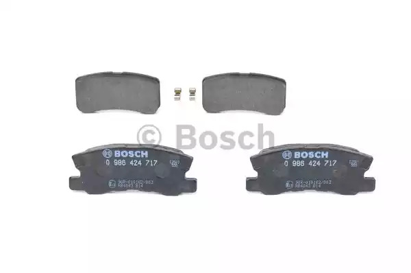 Комплект тормозных колодок BOSCH 0 986 424 717 (BP429, 23 582, 7743D868, 90R-010162/003)