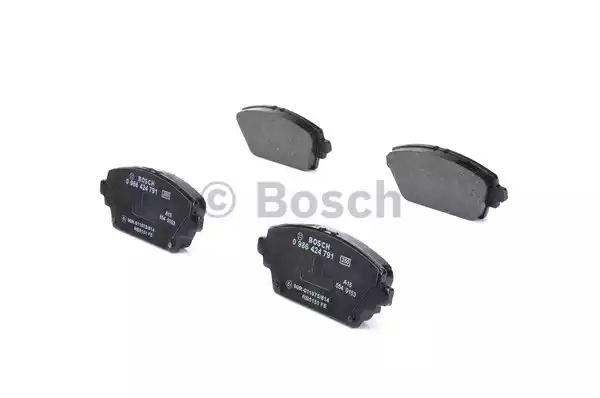 Комплект тормозных колодок BOSCH 0 986 424 791 (BP932, E1 90R - 011075/814, 23 094)