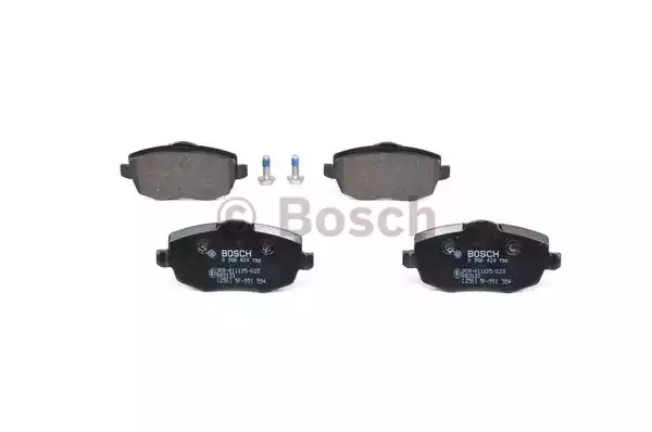 Комплект тормозных колодок BOSCH 0 986 424 792 (BP933, E1 90R-011195/023, 24 073)