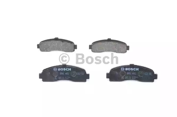 Комплект тормозных колодок BOSCH 0 986 461 122 (BP573, 21 626, 90R-01142/738)