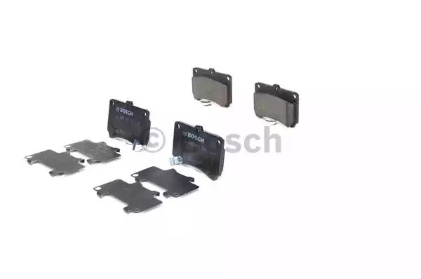 Комплект тормозных колодок BOSCH 0 986 461 141 (BP590, E3 90R-01 0/724, 21655, 7219AD46; 7219D466; 7613D466)