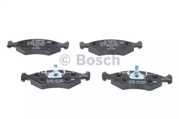 Комплект тормозных колодок BOSCH 0 986 466 402 (BP684, E1 90R - 011075/836, 20 640)