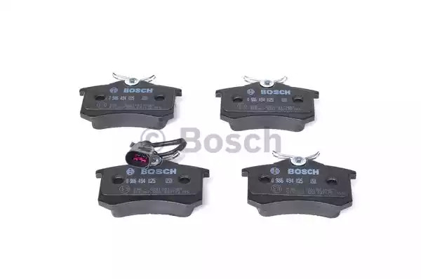 Комплект тормозных колодок BOSCH 0 986 494 025 (BP293, E9 90R-02A1081/0457, 20960)