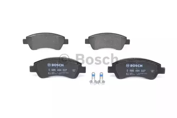 Комплект тормозных колодок BOSCH 0 986 494 027 (BP318, D1213, E13 90R-010224/002, 23 599)