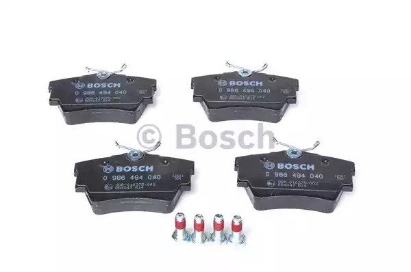 Комплект тормозных колодок BOSCH 0 986 494 040 (BP378, E13 90R-010275/002, 23980, 7685D808)