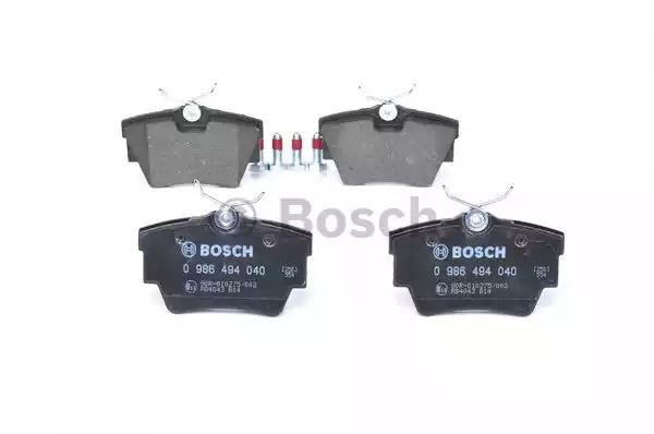 Комплект тормозных колодок BOSCH 0 986 494 040 (BP378, E13 90R-010275/002, 23980, 7685D808)