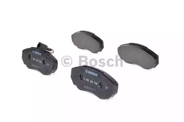 Комплект тормозных колодок BOSCH 0 986 494 048 (BP416, E9 90R - 02A1109/0525, 23 917)