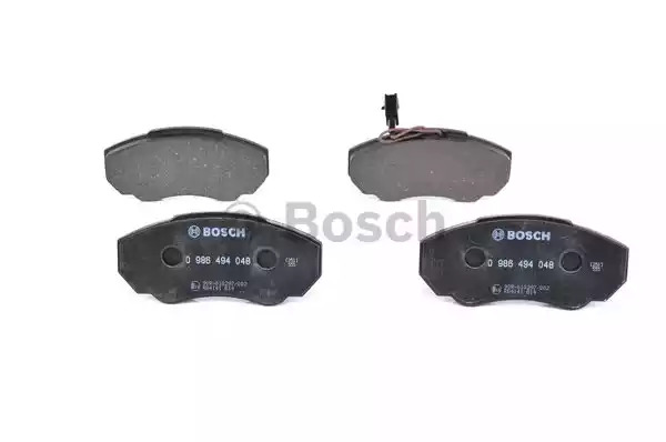 Комплект тормозных колодок BOSCH 0 986 494 048 (BP416, E9 90R - 02A1109/0525, 23 917)