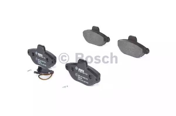 Комплект тормозных колодок BOSCH 0 986 494 115 (BP1025, E1 90R-011200/325, 21436, 8831D1619)