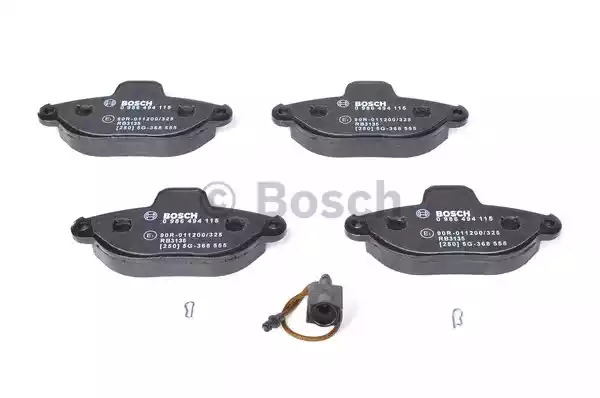 Комплект тормозных колодок BOSCH 0 986 494 115 (BP1025, E1 90R-011200/325, 21436, 8831D1619)