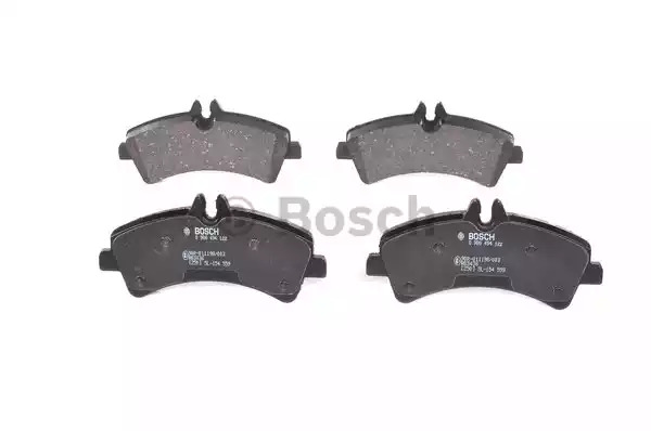 Комплект тормозных колодок BOSCH 0 986 494 122 (BP1032, E1 90R-011198/003, 29217, 8432D131)