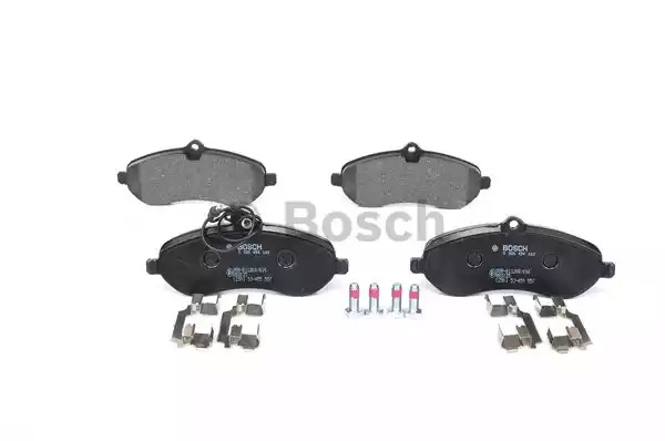 Комплект тормозных колодок BOSCH 0 986 494 163 (BP1074, E1 90R-011200/016, 24608)