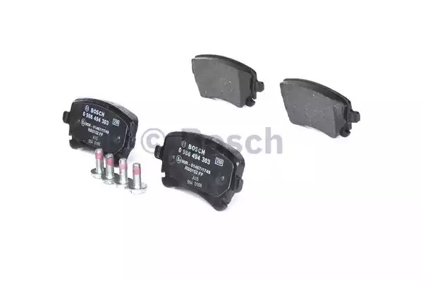 Комплект тормозных колодок BOSCH 0 986 494 303 (BP1235, E4-90R-01467/1749, 23326)