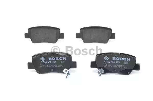 Комплект тормозных колодок BOSCH 0 986 494 403 (BP1327, E9 90R-02A1081/2680, 24885)