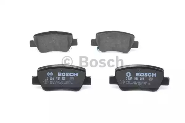 Комплект тормозных колодок BOSCH 0 986 494 403 (BP1327, E9 90R-02A1081/2680, 24885)