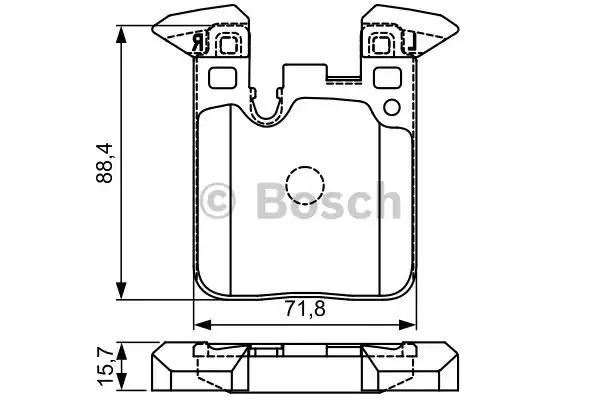 Комплект тормозных колодок BOSCH 0 986 495 335 (BP1624, E9 90R-02A1081/3583, WVA 25029)