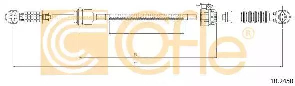 Трос COFLE 10.2450 (92.10.2450)