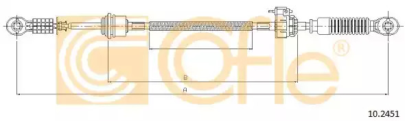 Трос COFLE 10.2451 (92.10.2451)