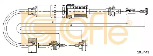 Трос METZGER 10.3441 (317034418)