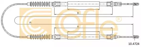 Трос COFLE 10.4724 (92.10.4724)