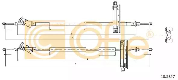 Трос COFLE 10.5357 (92.10.5357)