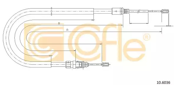 Трос COFLE 10.6036 (92.10.6036)