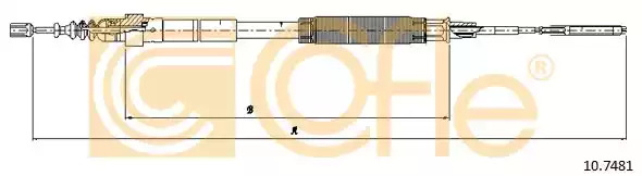 Трос COFLE 10.7481 (92.10.7481)