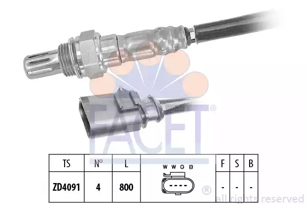 Датчик FACET 10.8199 (EPS 1.998.199, KW 498 199)