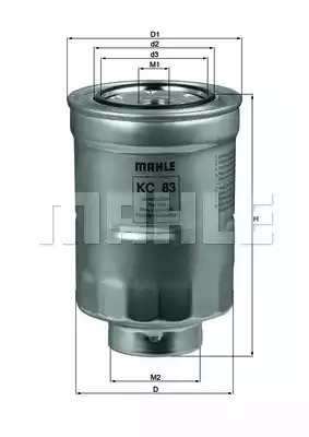 Фильтр MAHLE ORIGINAL KC 83D (79631839)