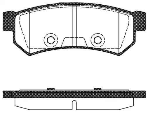 Комплект тормозных колодок REMSA 1048.10 (PCA104810, D1315-7939)